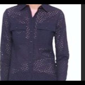 Banana Republic eyelet lace shirt